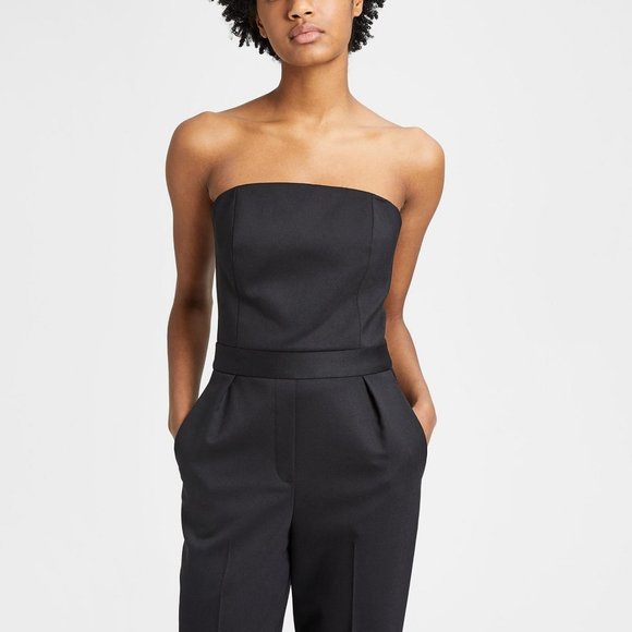 Theory Pants - Theory Black Strapless Jumpsuit